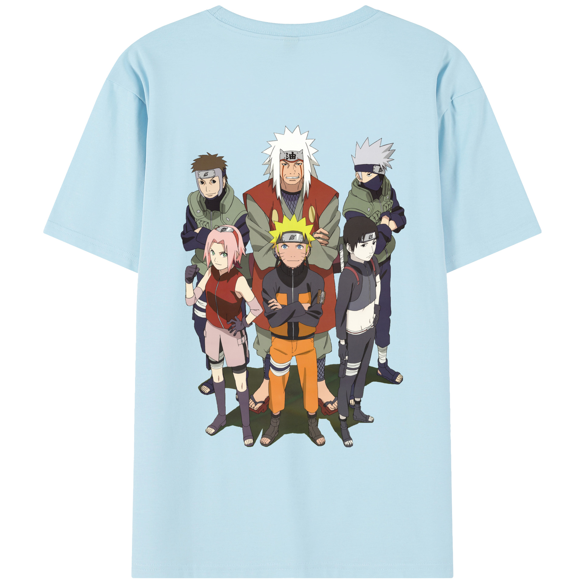 （画像用） NARUTO -ナルト- うずまき ナルト Uzumaki Naruto 綿100％半袖Tシャツ（背面プリント）